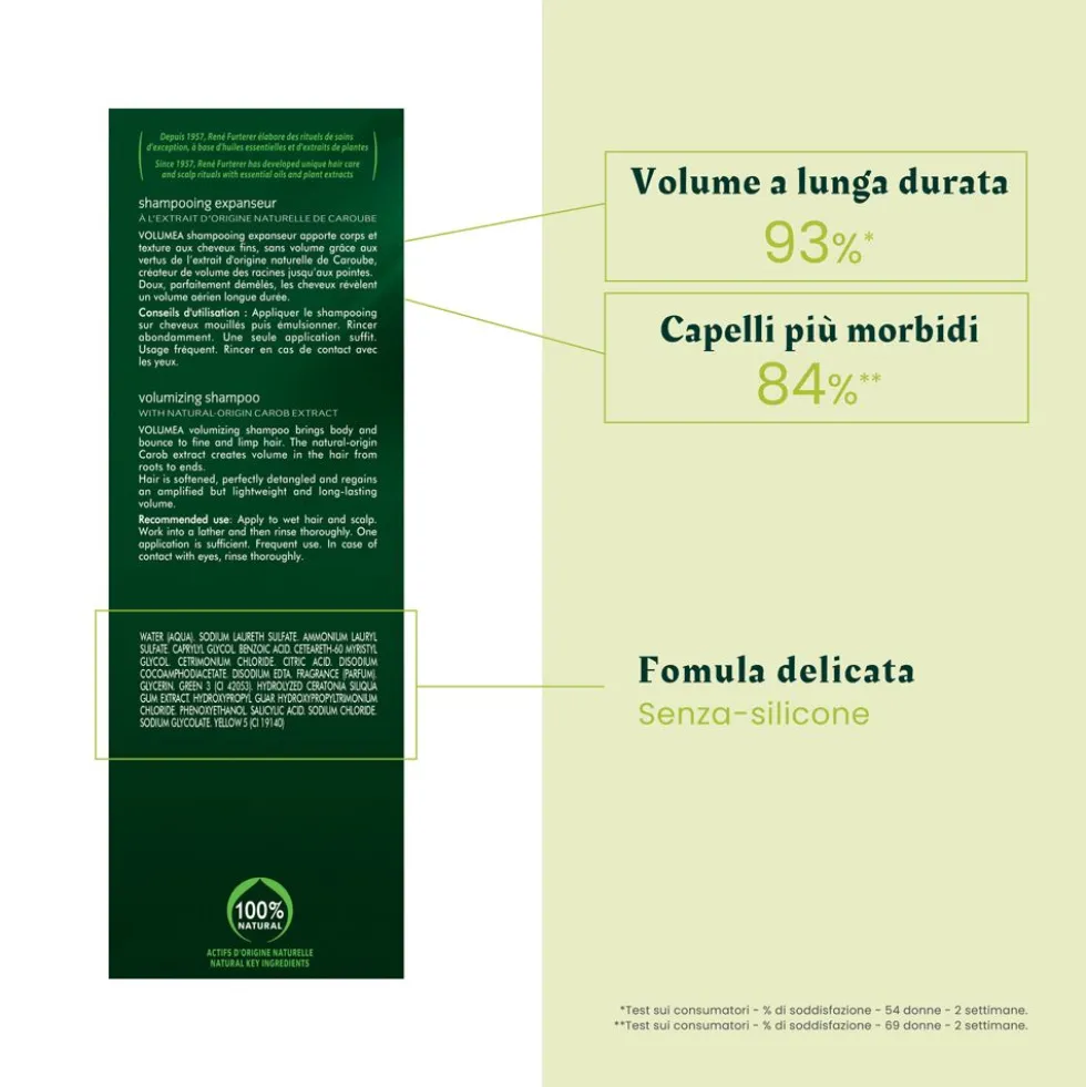 René Furterer Volumea Shampoo volumizzante 200ml -capelli sottili