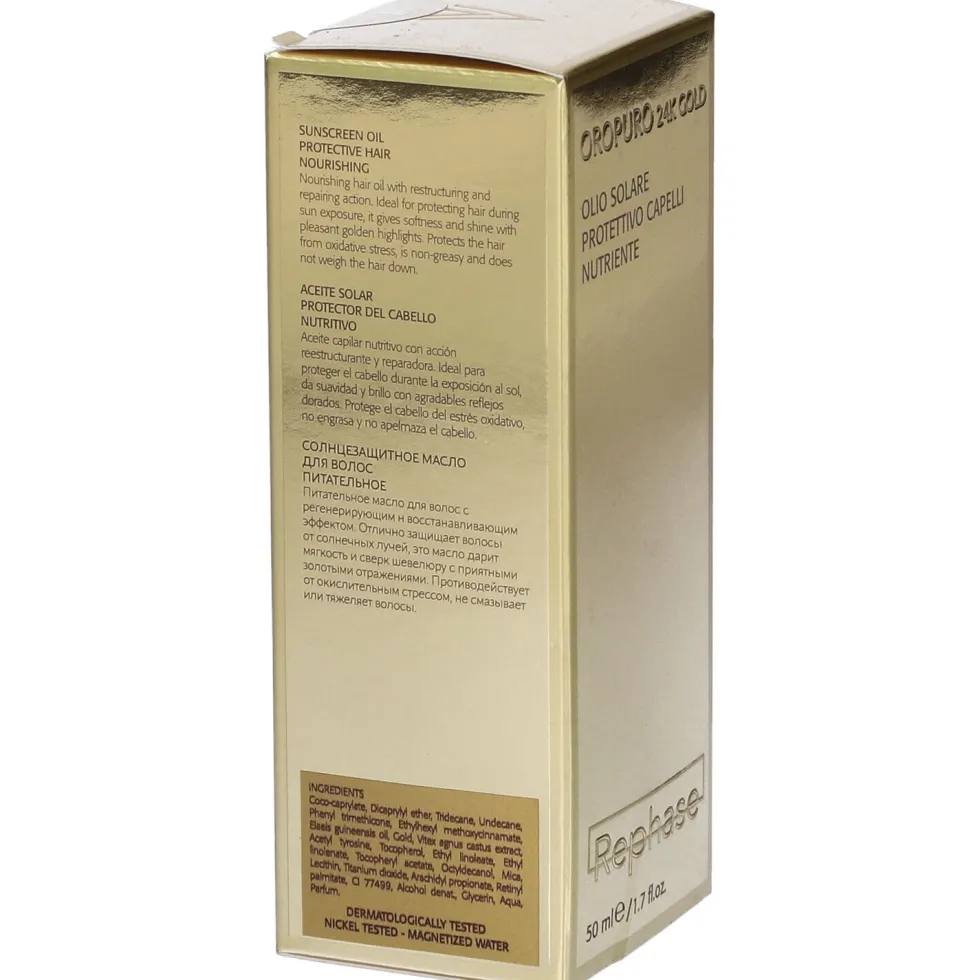 Rephase Oropuro 24K Gold Olio Solare Protettivo Capelli Nutriente
