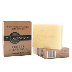 SackSeife LavendelLord | Shampoo solido e sapone naturale per pelle e capelli | Vegano, fatto