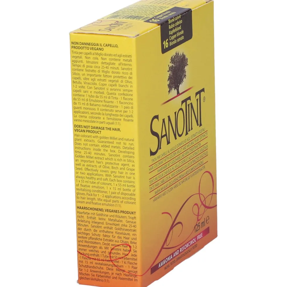 Sanotint Tintura Capelli 16 Biondo Ramato 125 Ml