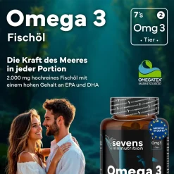 SEVENS NUTRITION Capsule di Omega 3 Olio di Pesce
