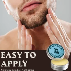 Striking Viking Balsamo barba – Oceano Blu, tenuta leggera, karité, cera di api e olio di jojoba