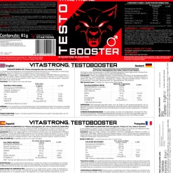 TESTOSTERONE | Vitastrong Testobooster Naturale con Ashwagandha KSM-66 750mg, Tribulus 95%, Zinco