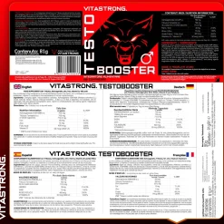 TESTOSTERONE | Vitastrong Testobooster 2x1 con Ashwagandha KSM-66 750mg, Tribulus 95%, Zinco