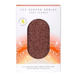 The Konjac Sponge Co. Mandala Body Sponge Red Clay