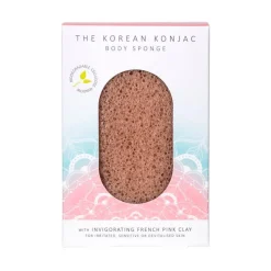 The Konjac Sponge Co. Mandala Body Sponge Pink Clay