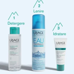 URIAGE Acqua micellare termale pelle mista, grassa, acneica, viso, deterge, strucca e purifica