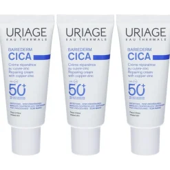 URIAGE BARIEDERM-CICA Crema riparatrice SPF50+, pelle danneggiata al sole, viso e corpo