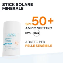 URIAGE BARIESUN Stick minerale SPF50+ viso, labbra, pelle intollerante, allergica