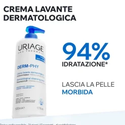 URIAGE DERM-PHY Crema Doccia Lavante Dermatologica, pelle secca e sensibile