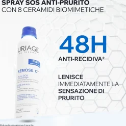 URIAGE XEMOSE C8+ Spray SOS antiprurito, secchezza, atopia, 8 Ceramidi, spray rinfrescante