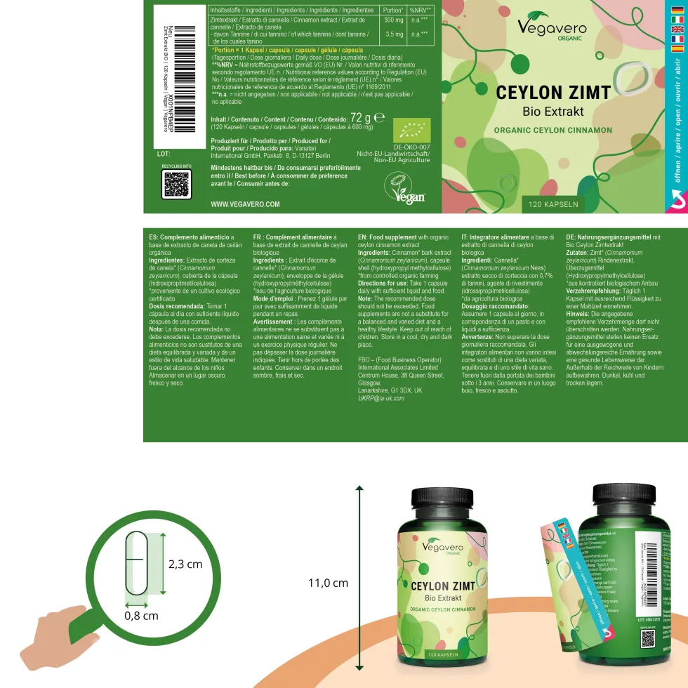 VEGAVERO Cannella Ceylon BIO