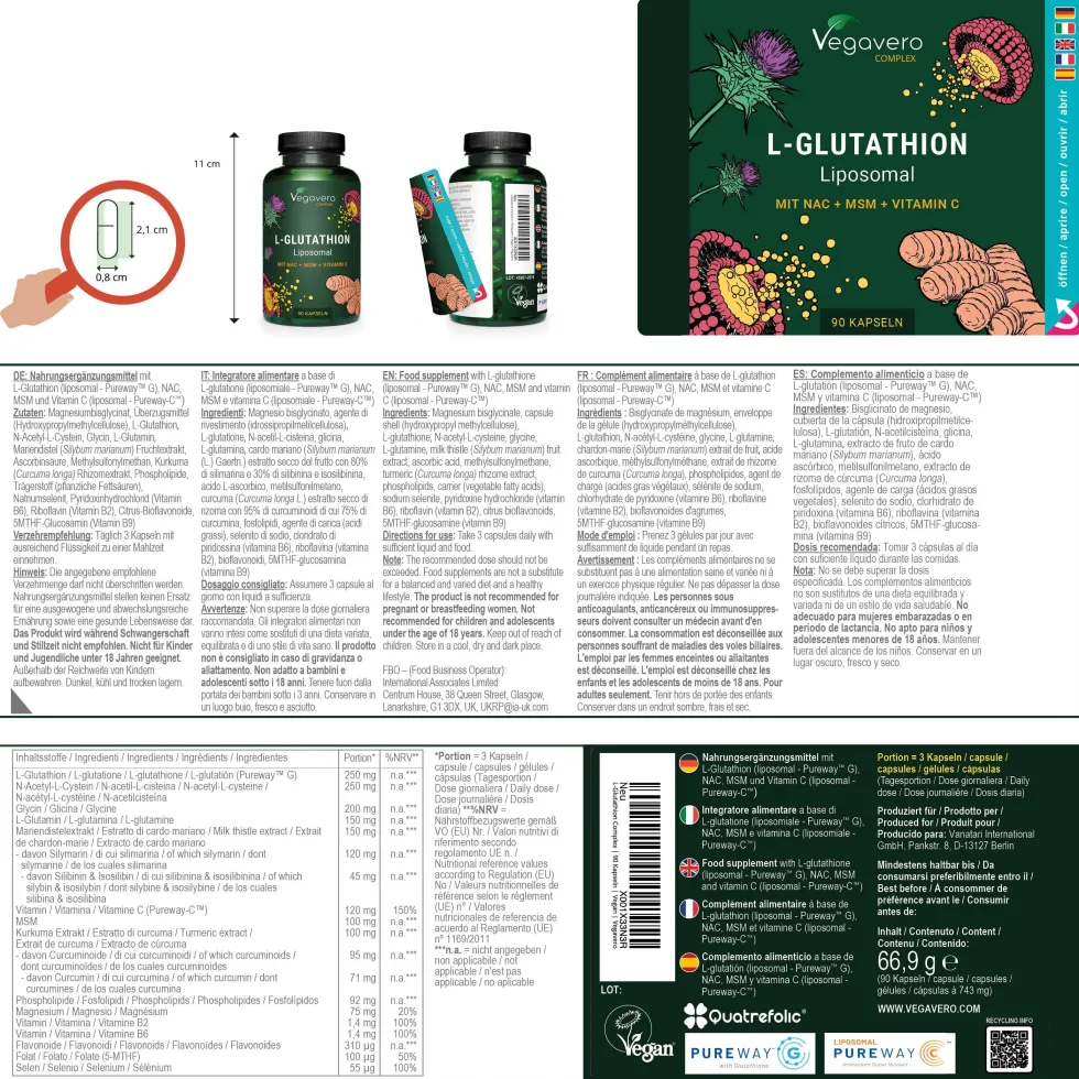 VEGAVERO L-Glutatione Complex
