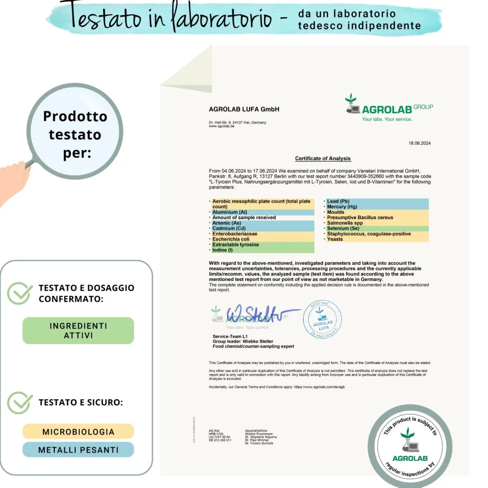 VEGAVERO L-Tirosina Plus