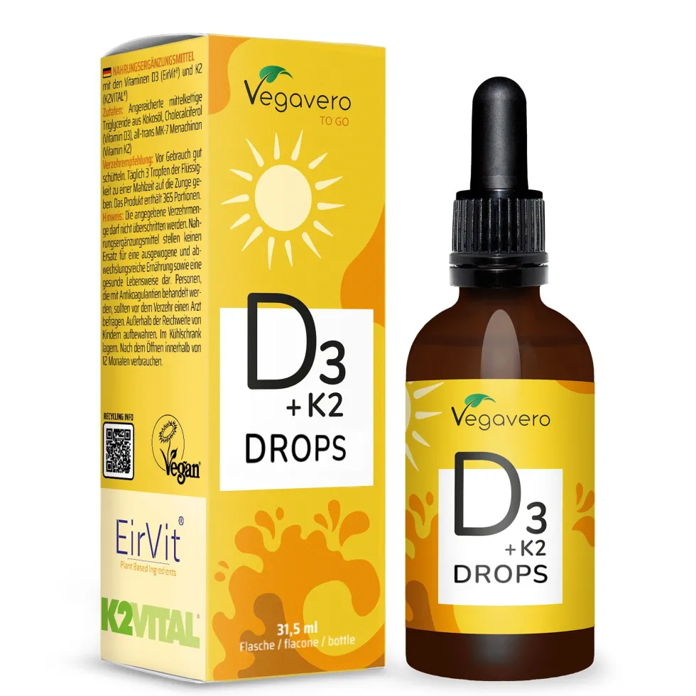 VEGAVERO Vitamina D3 + K2