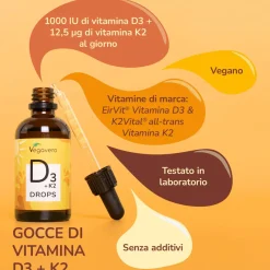 VEGAVERO Vitamina D3 + K2