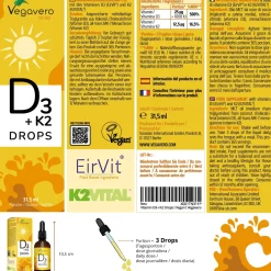 VEGAVERO Vitamina D3 + K2
