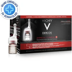 Vichy Dercos Aminexil Intensive 5 - trattamento anti-caduta per uomo 42 fiale 42 x 6 ml