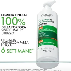 Vichy Dercos 2in1 Shampoo + Balsamo Anti-forfora DS​ trattante dermatologico 390ml