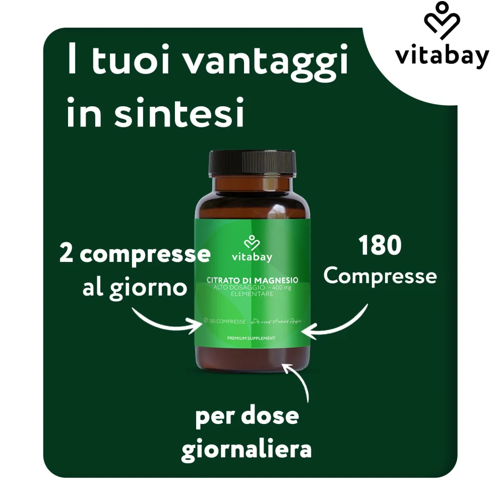 Vitabay Citrato di magnesio 200 mg