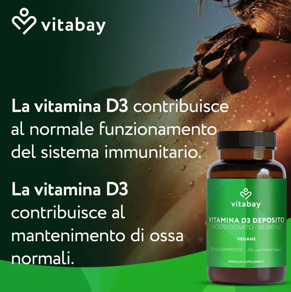 Vitabay Vitamina D3 50000 U.I. a rilascio prolungato