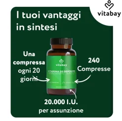 Vitabay Vitamina D3 20000 U.I. a rilascio prolungato