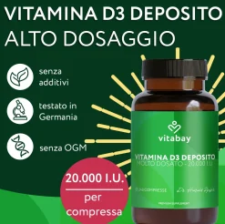 Vitabay Vitamina D3 20000 U.I. a rilascio prolungato