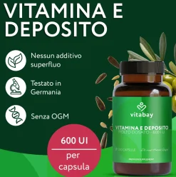 Vitabay Vitamina E 600 UI a rilascio prolungato