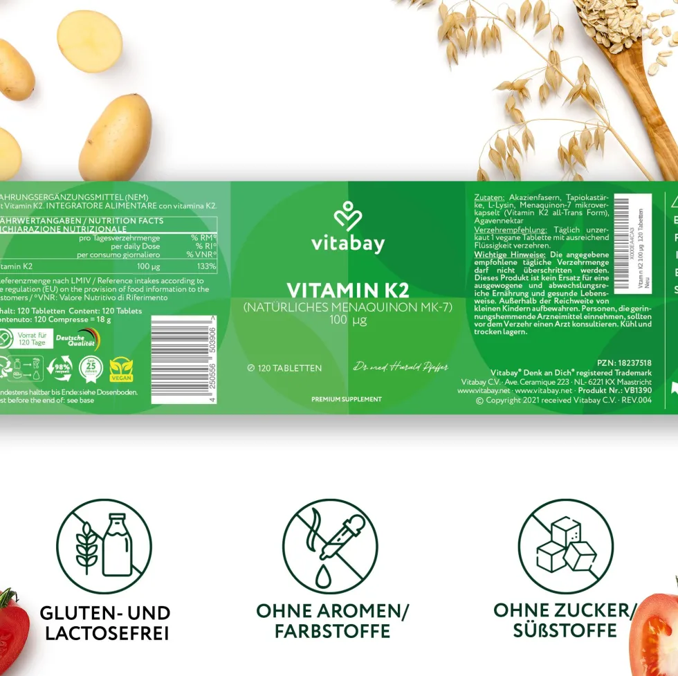 Vitabay Vitamina K2 100 µg