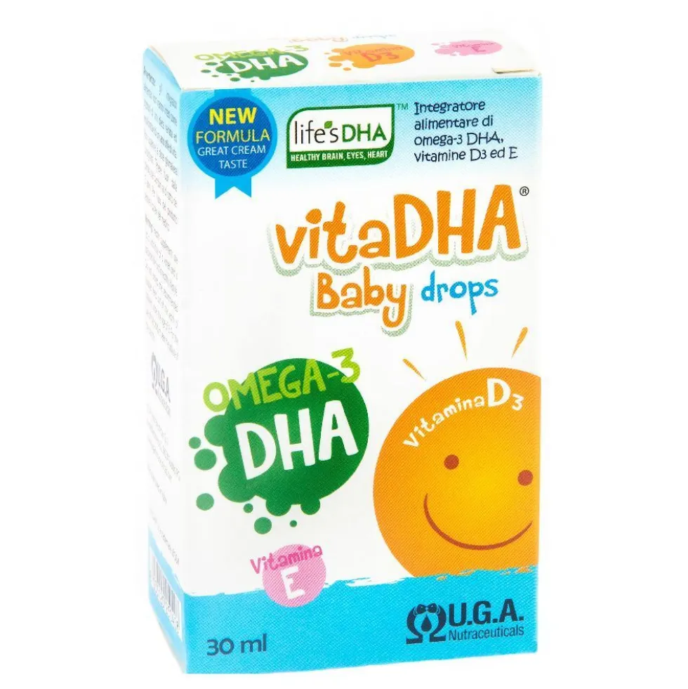 VitaDHA Baby Drops con Omega-3 DHA e Vitamina E