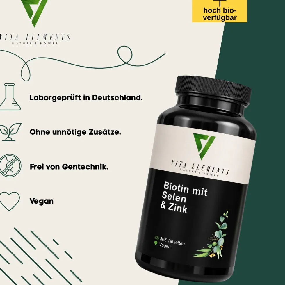 Vita Elements Biotina, selenio e zinco