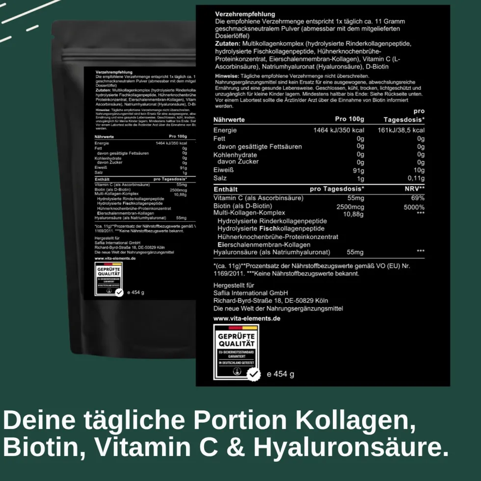 Vita Elements Kollagen Peptide Pulver