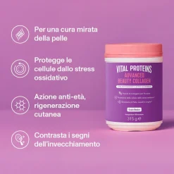 Vital Proteins Advanced Beauty Collagen Integratore di Collagene in Polvere
