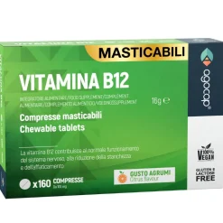 Vitamina B12 alto dosaggio vegana e masticabile