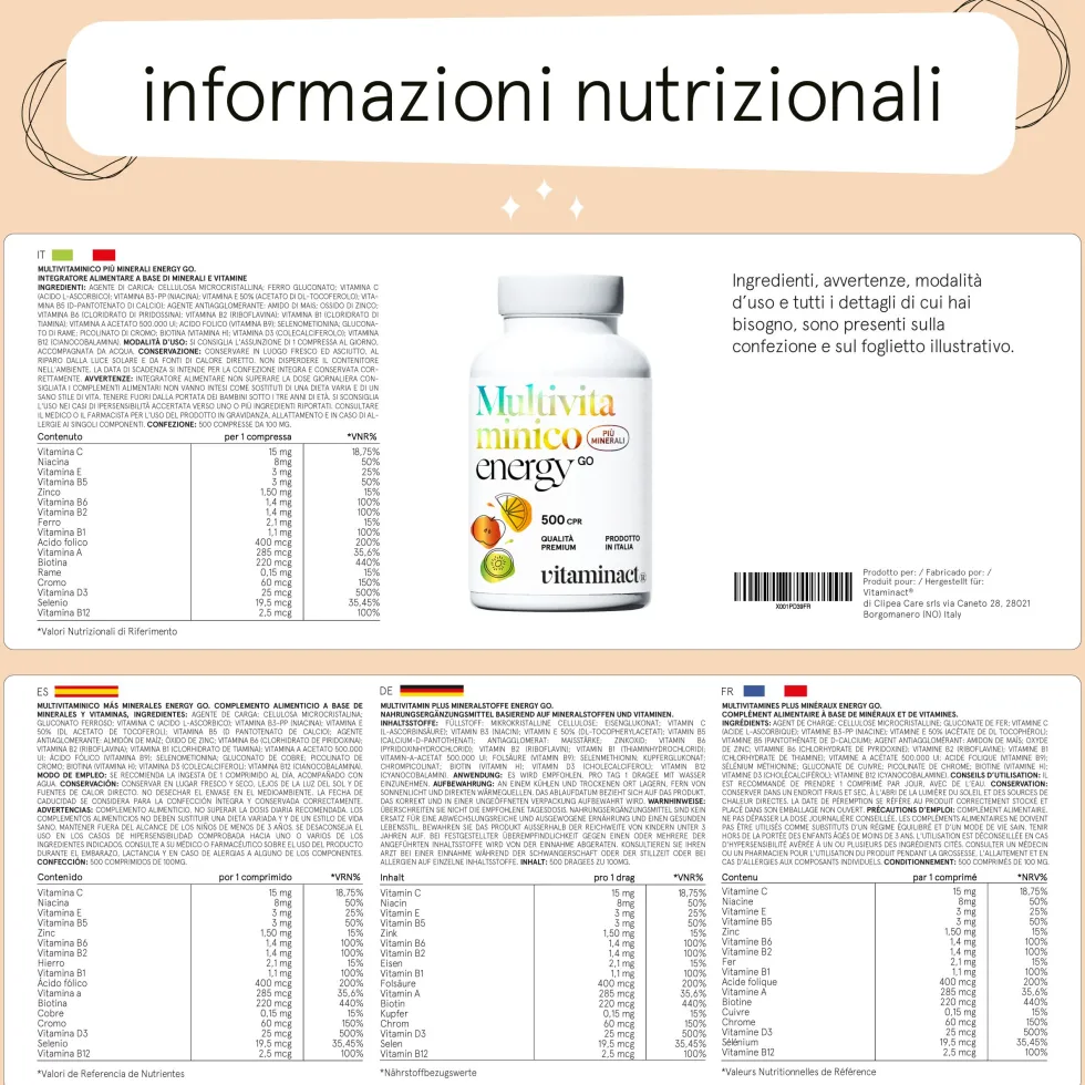 Vitaminact - Multivitaminico Energy Go
