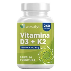 Vitamina D3 K2 WESALYS® - Integratore alimentare per il Benessere delle Ossa e Sistema Immunitario