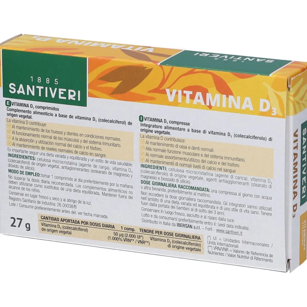 Vitamina D3 2000Ui Vegetale 60 Compresse