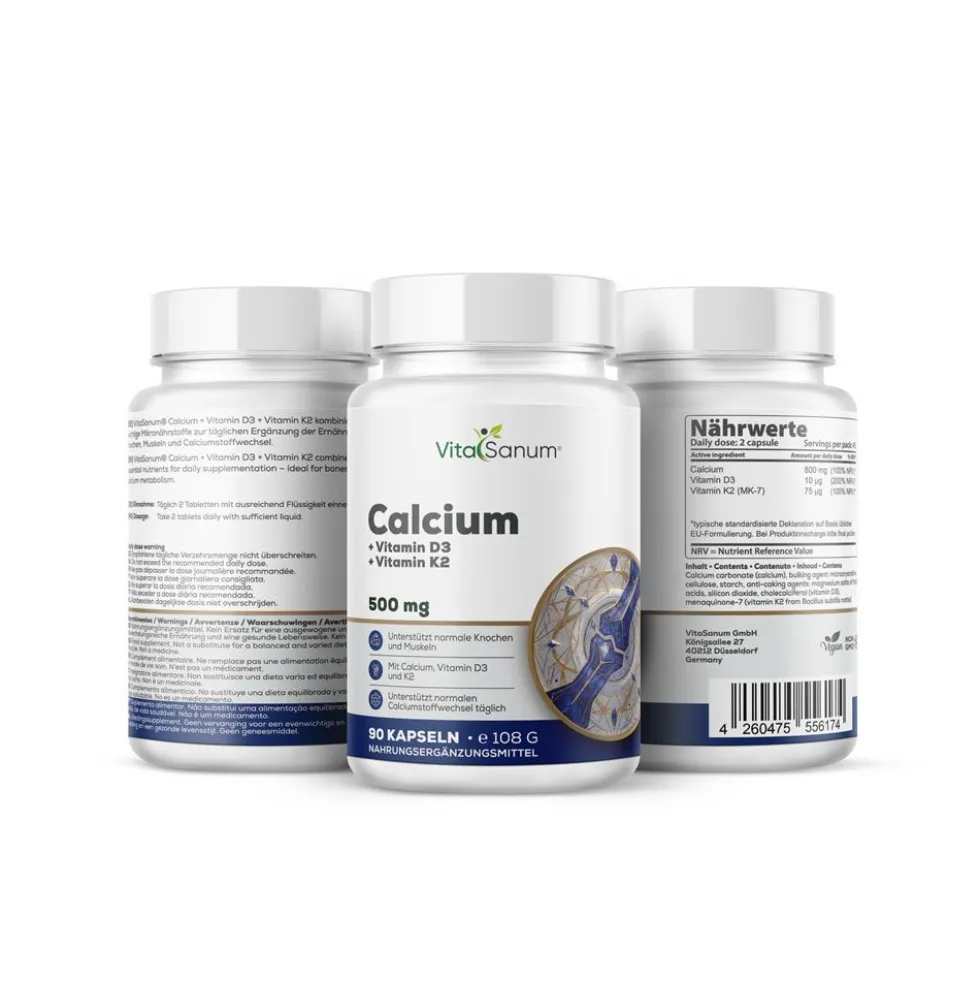 VitaSanum® - Calcium + vitamina D3 + vitamina K2