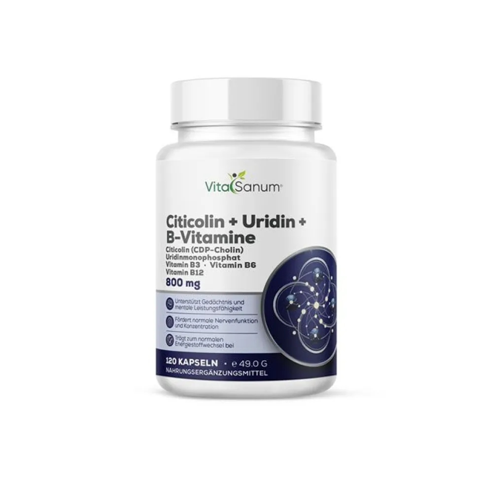 VitaSanum® Citicoline + Uridine + vitaminaas B - capsule