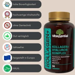 Vitassential Compresse Complesso Collagene Marino + Acido Ialuronico