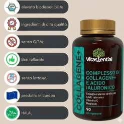 Vitassential Compresse Complesso Collagene Marino + Acido Ialuronico