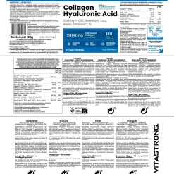 Vitastrong Collagene, Acido Ialuronico e Vitamina C, COLLinstant® - Pelle, Articolazioni e Capelli