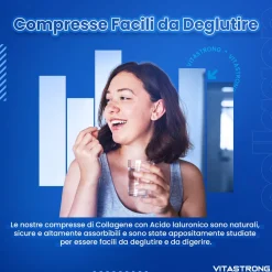 Vitastrong Magnesio 5-in-1 & Collagene + Acido Ialuronico – Pelle e benessere