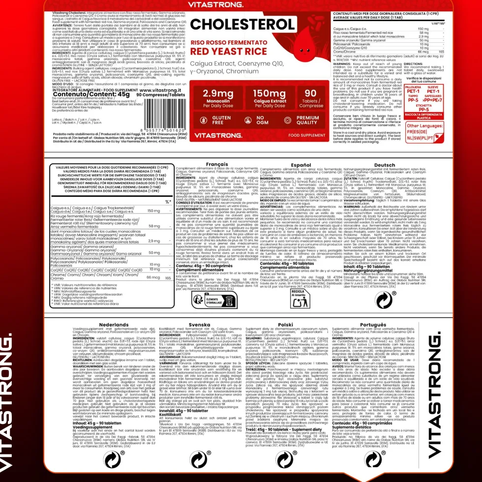Vitastrong Omega-3 & Complesso Colesterolo – Supporto per cuore e metabolismo