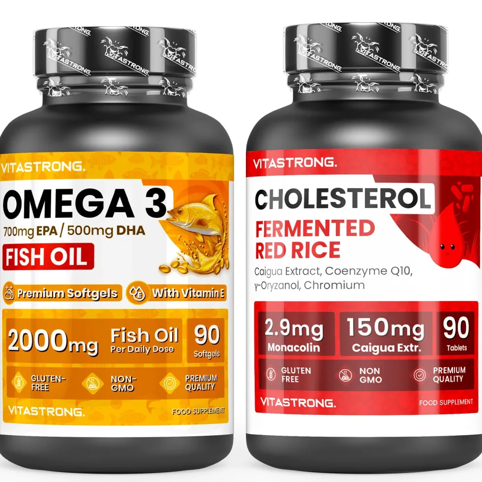 Vitastrong Omega-3 & Complesso Colesterolo – Supporto per cuore e metabolismo