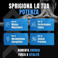 Vitastrong T-Strong 2.0 - 120 Capsule, Supporto al Metabolismo Energetico & Vitalità