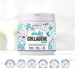 VITATIV Collagene Marino Idrolizzato Premium, Peptidi di Collagene di Pesce in Polvere, Gusto Neutro