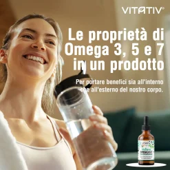 Vitativ® Omega 3-5-7 | Fonte Vegetale Acidi Grassi Omega con Acido Oleico, Linoleico, Alfa Linoleico