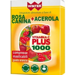 Winter Vitamina C Plus 1000 Rosa Canina e Acerola Compresse Masticabili