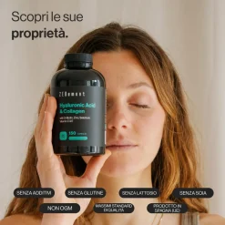 Zenement collagene e acido ialuronico con biotina, zinco e selenio